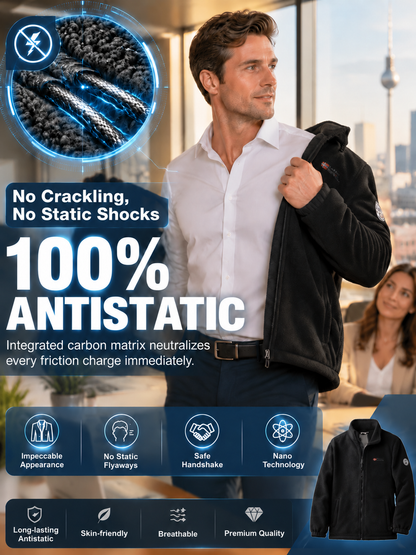 Norwegian Premium Merino Fleece Jacket | -20°C Extreme Cold Protection | 100% Anti-Static | 3D Slim Fit