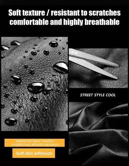 Men's leather jacket, thickened and lined with fleece , Your body temperature can rise by 5 degrees Celsius in just 1 second