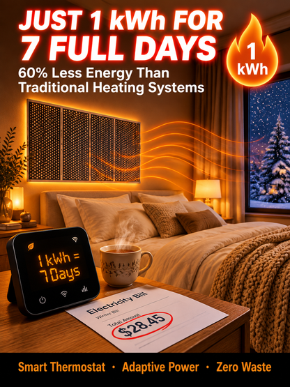German High-Tech: [Heats in 3s] Far-Infrared Graphene Wall Heater. Say goodbye to huge bills, runs all day on just 1 kWh!