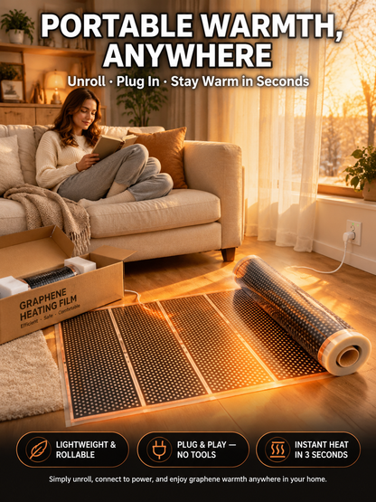 German High-Tech: [Heats in 3s] Far-Infrared Graphene Wall Heater. Say goodbye to huge bills, runs all day on just 1 kWh!