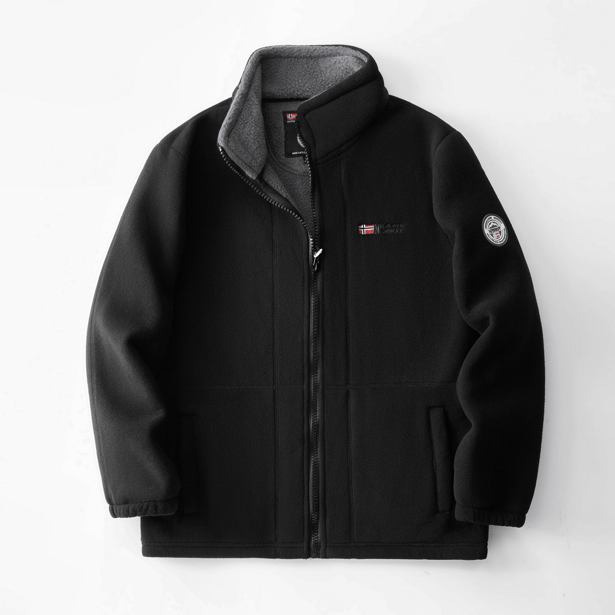 Norwegian Premium Merino Fleece Jacket | -20°C Extreme Cold Protection | 100% Anti-Static | 3D Slim Fit