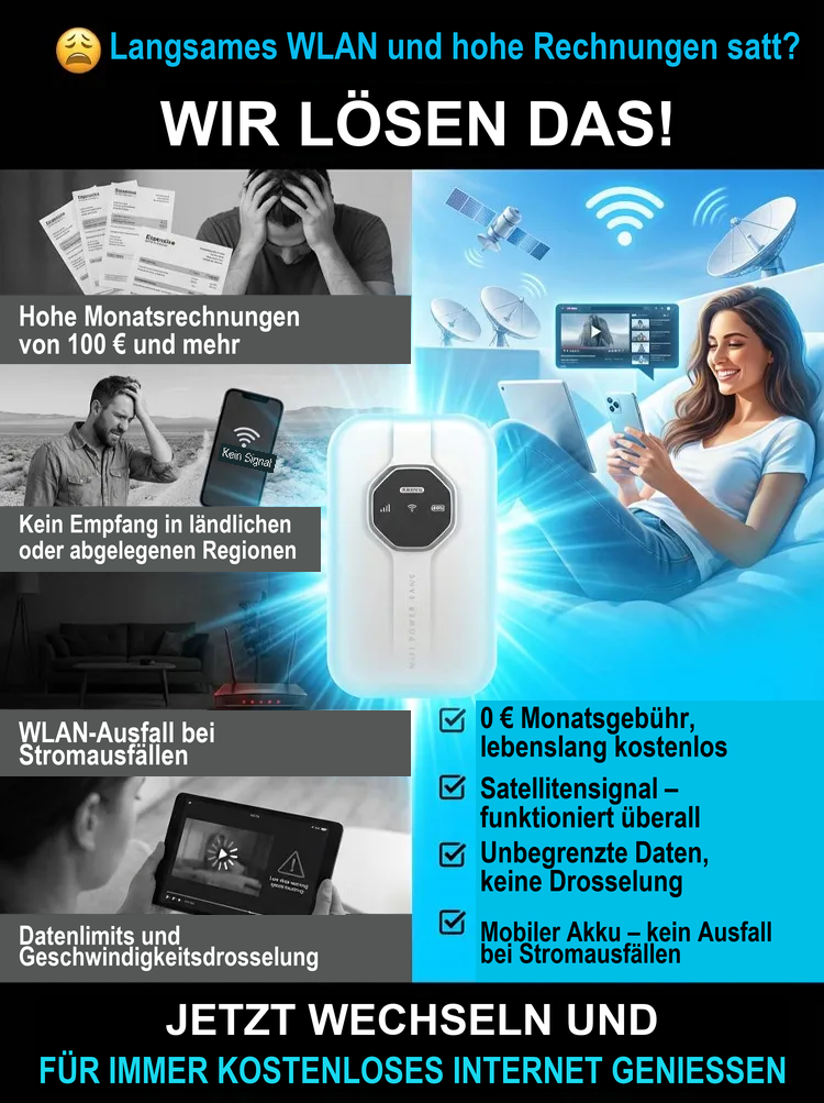 🌍 Satelliten-WiFi6+ Mobilrouter der nächsten Generation – 500 Mbit/s, keine monatlichen Gebühren – landesweiter Räumungsverkauf 🚀
