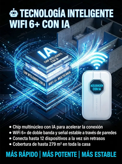 Router Portátil Satelital WiFi 6+ de Nueva Generación - 500 Mbps | Mantente Conectado Todo el Día con Nuestro Router de Bolsillo - Liquidación Nacional
