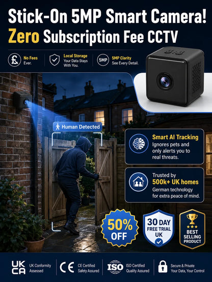 The "No-WiFi" AI Security Cam: 100% Wire-Free, Zero Monthly Fees & Lifetime Warranty 🛡️💰