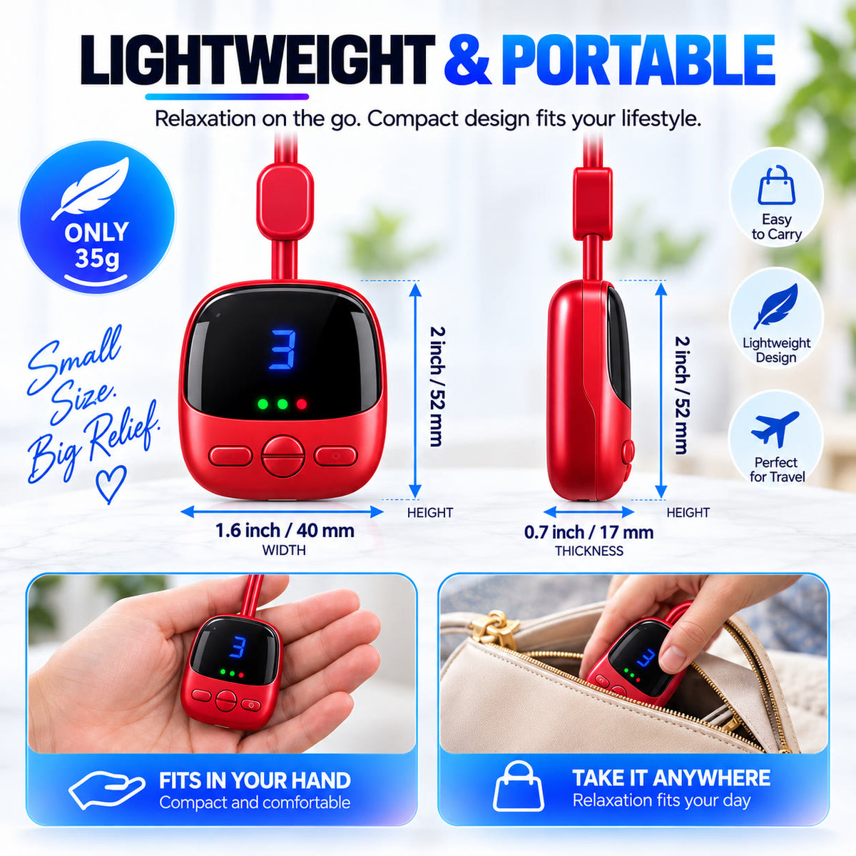 Intelligent 3-Level Neck Heating Device – Advanced Thermal Technology, Precision Temperature Control & Hands-Free Comfort