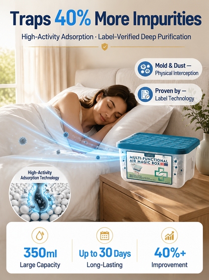 German-Engineered Biomedical Research Multifunctional Dust Removal Magic Box, Lifetime Filterless