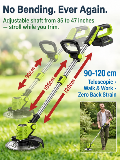 🌿60% OFF TODAY⚡ 3-in-1 Cordless Grass Trimmer