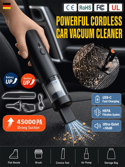 ⚡CleanPro™ 5-in-1 Vacuum & Blower - 3 Seconds to Dust-Free, 3 Minutes to Brand New!45,000Pa of Raw Power!