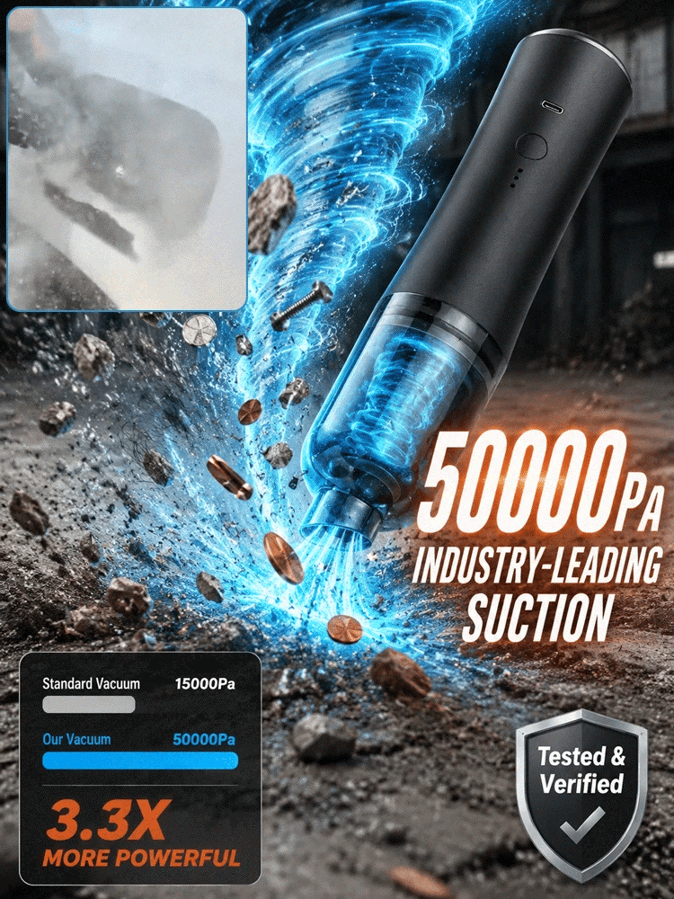 ⚡CleanPro™ 5-in-1 Vacuum & Blower - 3 Seconds to Dust-Free, 3 Minutes to Brand New!45,000Pa of Raw Power!