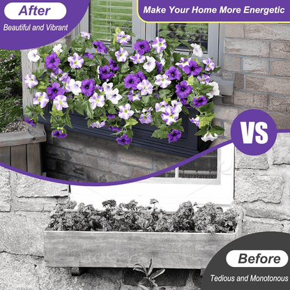 Last Day 61% OFF🔥 Fade-Proof, UV-Resistant Artificial Petunias – Vibrant, Colorfast Outdoor Flowers for Patio & Garden