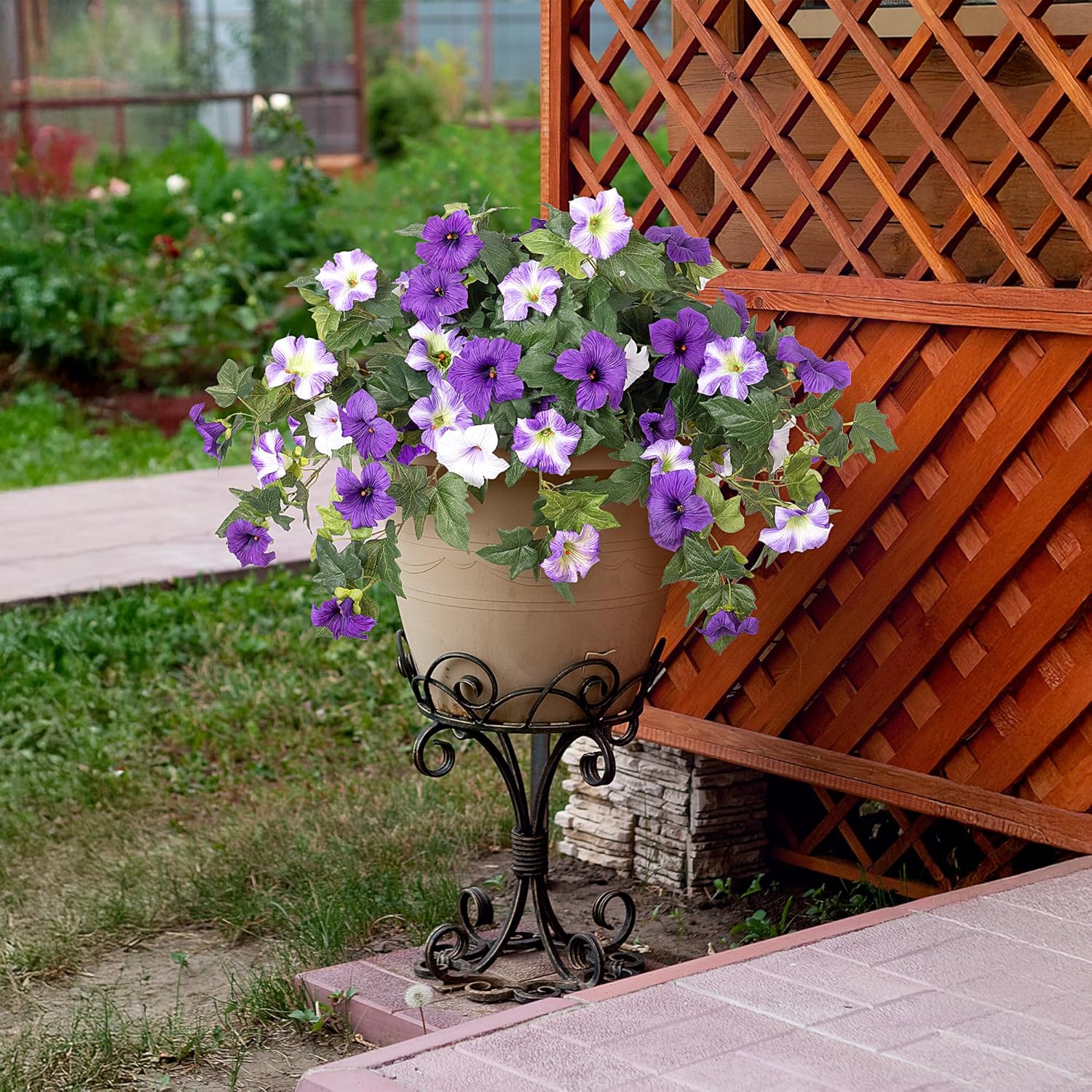 Last Day 61% OFF🔥 Fade-Proof, UV-Resistant Artificial Petunias – Vibrant, Colorfast Outdoor Flowers for Patio & Garden