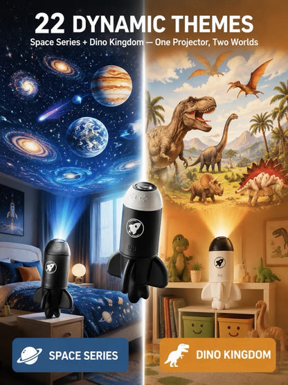 【Ceiling Cinema-Level】Projection Ambient Light，Comes with 22 themed projection discs! Switch scenes instantly for a high-definition, dreamlike, and truly immersive experience.