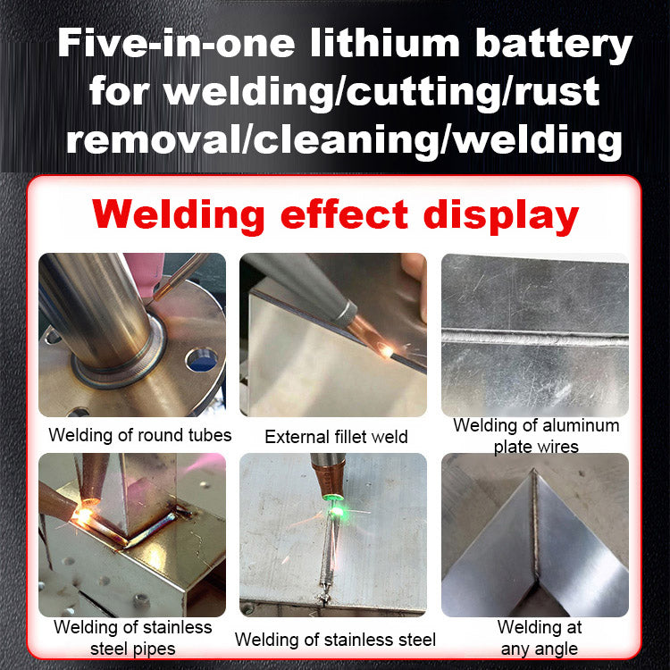 🏆  German Technology 5-in-1 Laser Welding Gun (Patented by German Engineers) | Easy DIY Repairs🛠️ | Spark-Free Cutting & Rust Removal | 100% Burn-Proof Safety🛡️ | Cordless & Generator-Free