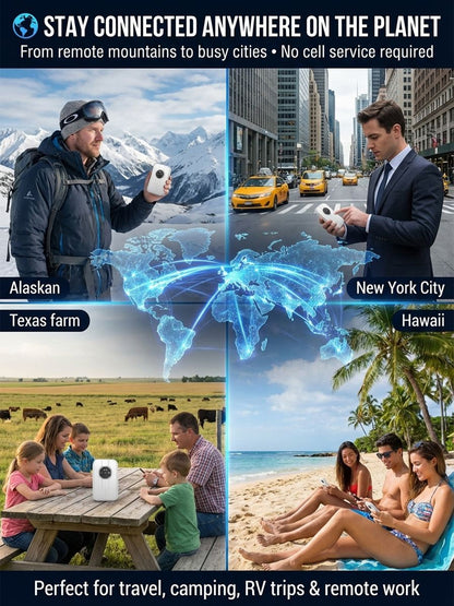 🌍Next-Gen Satellite WiFi6+ Portable Router - 500Mbps Boundless Portable Wi-Fi