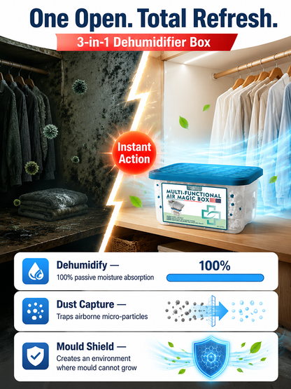 German-Engineered Biomedical Research Multifunctional Dust Removal Magic Box, Lifetime Filterless