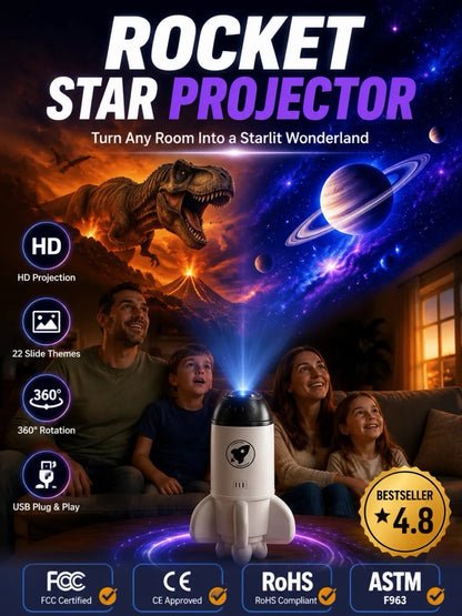 【Ceiling Cinema-Level】Projection Ambient Light，Comes with 22 themed projection discs! Switch scenes instantly for a high-definition, dreamlike, and truly immersive experience.