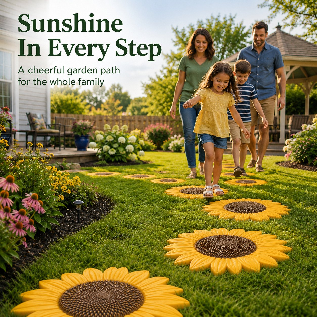 Reusable Sunflower Stepping Stone Mold