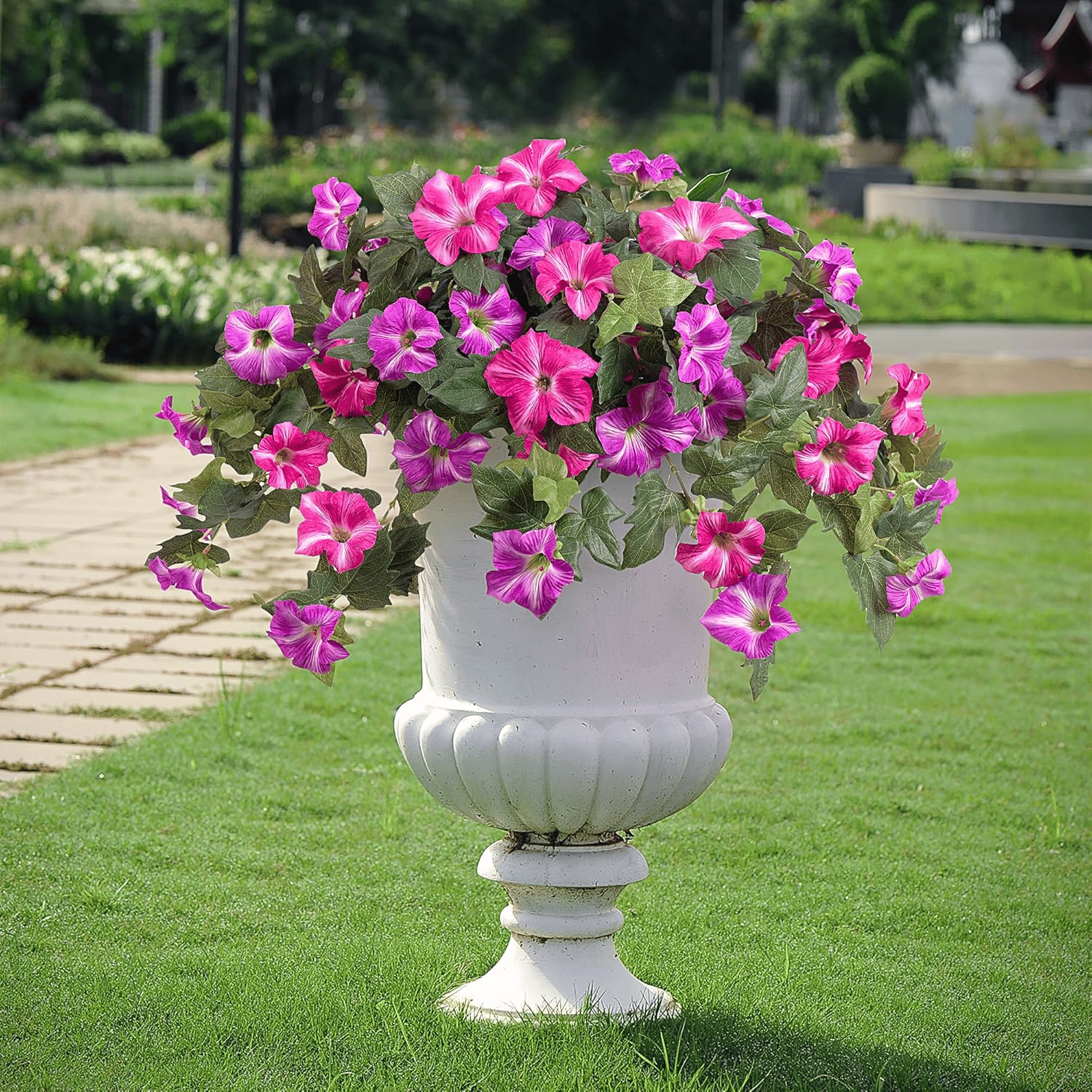Last Day 61% OFF🔥 Fade-Proof, UV-Resistant Artificial Petunias – Vibrant, Colorfast Outdoor Flowers for Patio & Garden