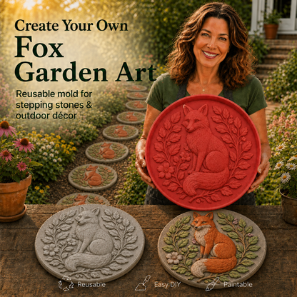 🐦🌸 Hummingbird Garden Art Stepping Stone Mold