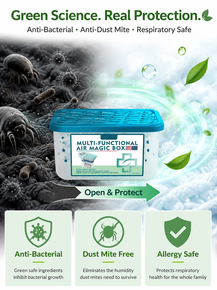 German-Engineered Biomedical Research Multifunctional Dust Removal Magic Box, Lifetime Filterless
