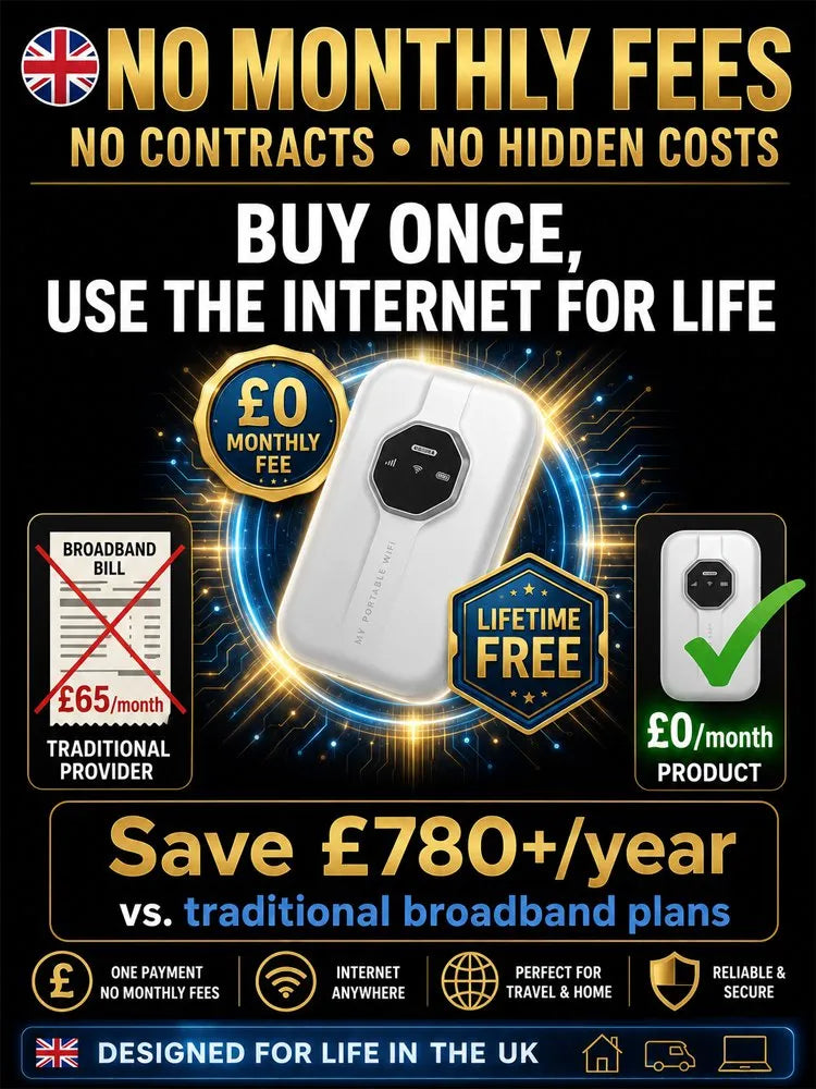 🌍Next-Gen Satellite WiFi6+ Portable Router - 500Mbps zero Monthly Fee - Nationwide Clearance🚀