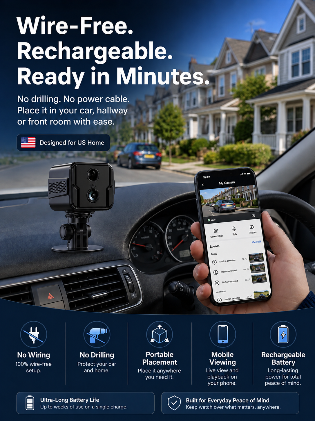 The "No-WiFi" AI Security Cam: 100% Wire-Free, Zero Monthly Fees & Lifetime Warranty 🛡️💰