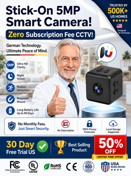 The "No-WiFi" AI Security Cam: 100% Wire-Free, Zero Monthly Fees & Lifetime Warranty 🛡️💰