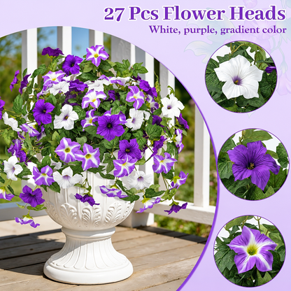 Last Day 61% OFF🔥 Fade-Proof, UV-Resistant Artificial Petunias – Vibrant, Colorfast Outdoor Flowers for Patio & Garden
