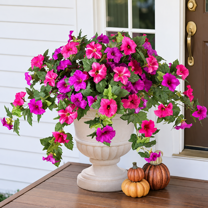 Last Day 61% OFF🔥 Fade-Proof, UV-Resistant Artificial Petunias – Vibrant, Colorfast Outdoor Flowers for Patio & Garden