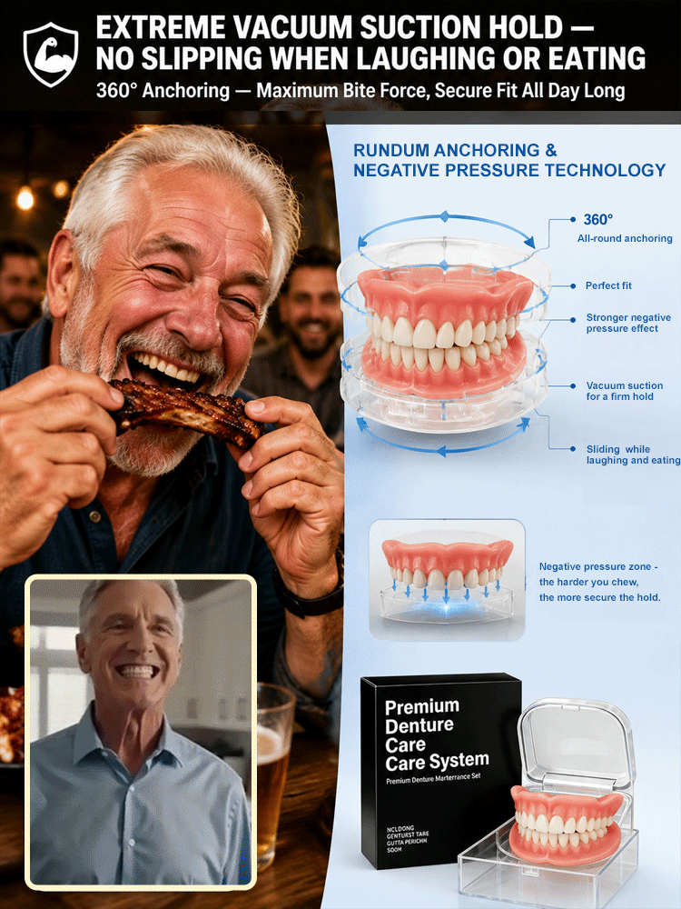 【💯Awarded the highest food-grade safety certification!💯】🔥High-quality denture set🔥👍Buy one get one free, 98.9% positive reviews, 99% repurchase rate!👍