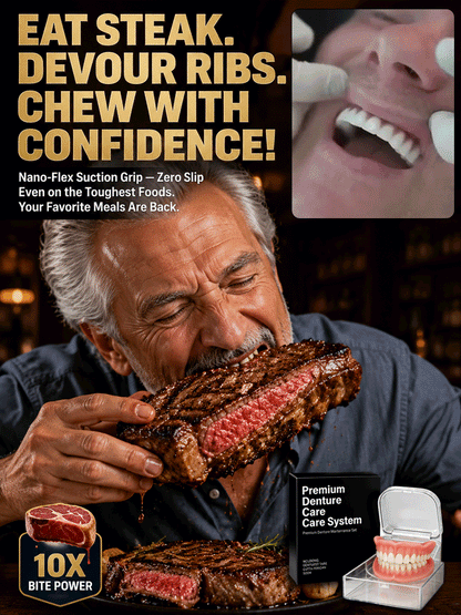 【💯Awarded the highest food-grade safety certification!💯】🔥High-quality denture set🔥👍Buy one get one free, 98.9% positive reviews, 99% repurchase rate!👍