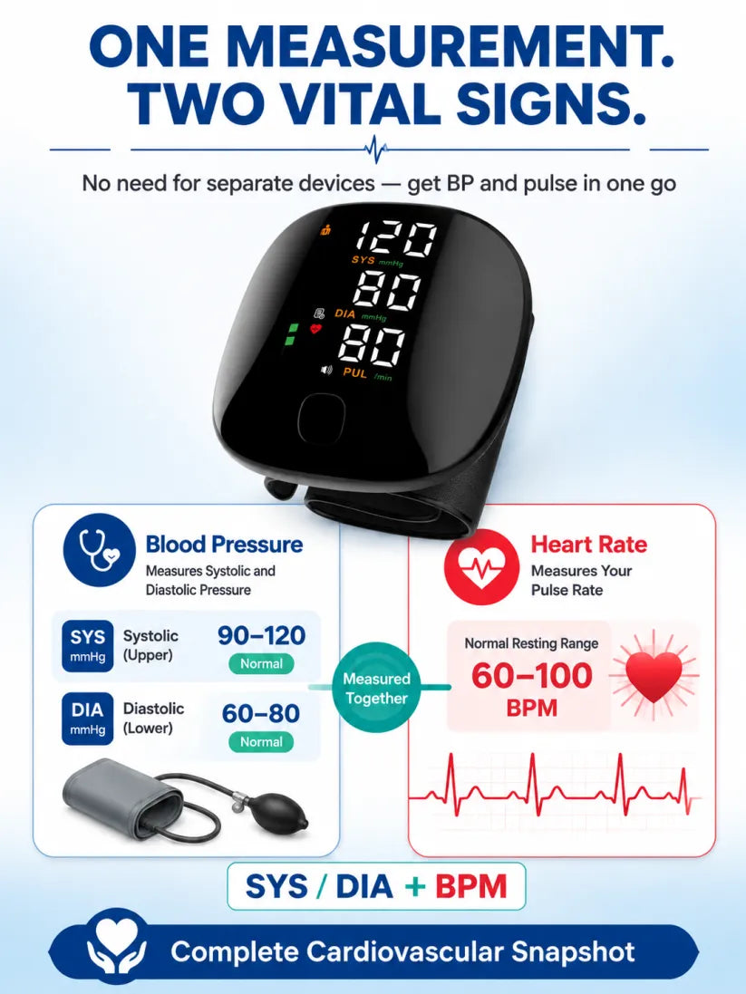 🩺 German-Inspired Precision Wrist Blood Pressure Monitor with Large Display & Voice Guidance｜Get Pulse Oximeter FREE