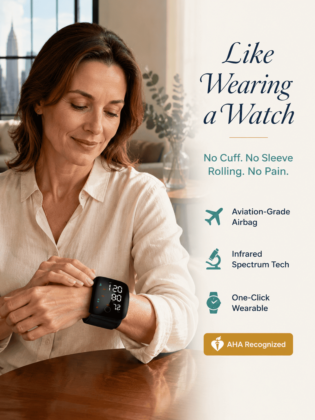 🩺 German-Inspired Precision Wrist Blood Pressure Monitor with Large Display & Voice Guidance｜Get Pulse Oximeter FREE
