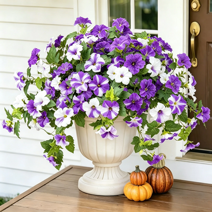Last Day 61% OFF🔥 Fade-Proof, UV-Resistant Artificial Petunias – Vibrant, Colorfast Outdoor Flowers for Patio & Garden