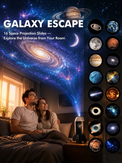 【Ceiling Cinema-Level】Projection Ambient Light，Comes with 22 themed projection discs! Switch scenes instantly for a high-definition, dreamlike, and truly immersive experience.