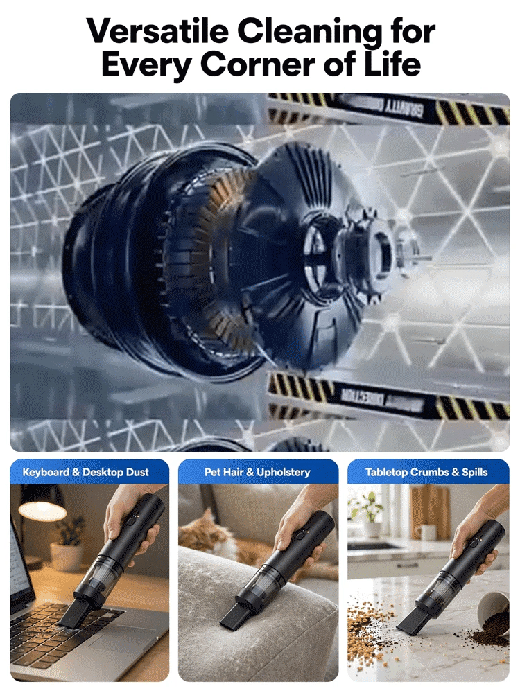⚡CleanPro™ 5-in-1 Vacuum & Blower - 3 Seconds to Dust-Free, 3 Minutes to Brand New!45,000Pa of Raw Power!