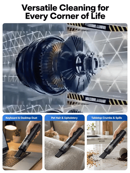 ⚡CleanPro™ 5-in-1 Vacuum & Blower - 3 Seconds to Dust-Free, 3 Minutes to Brand New!45,000Pa of Raw Power!