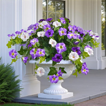 Last Day 61% OFF🔥 Fade-Proof, UV-Resistant Artificial Petunias – Vibrant, Colorfast Outdoor Flowers for Patio & Garden