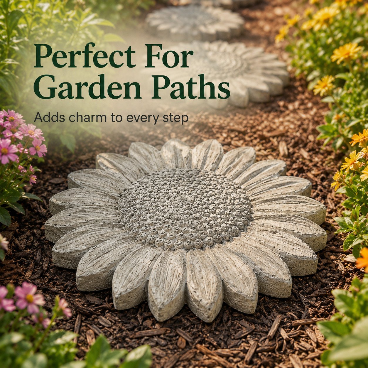 Reusable Sunflower Stepping Stone Mold
