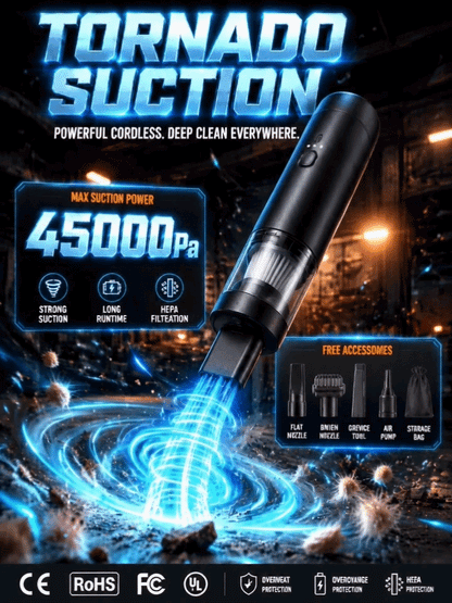 ⚡CleanPro™ 5-in-1 Vacuum & Blower - 3 Seconds to Dust-Free, 3 Minutes to Brand New!45,000Pa of Raw Power!
