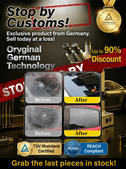 Car Glass Scratch Remover Polish, 3 Seconds and Scratches are Gone! 100% Anti-Glare Night Solution!
