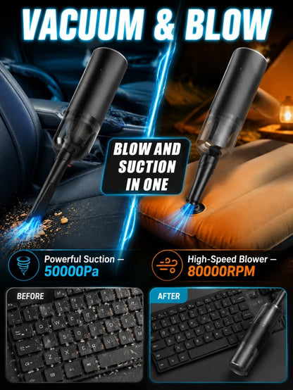 ⚡CleanPro™ 5-in-1 Vacuum & Blower - 3 Seconds to Dust-Free, 3 Minutes to Brand New!45,000Pa of Raw Power!