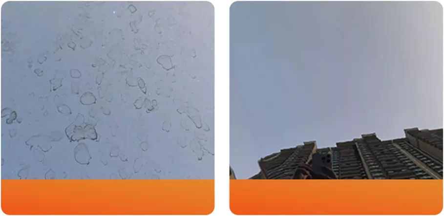Untreated and coated car surface comparison